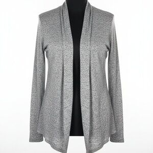 Splendid Heather Gray Open Cardigan Sweater Cotton Modal Knit Size Small S EUC